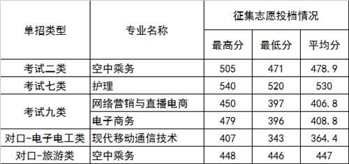 2022年河北正定師范高等?？茖W校高職單招二志愿分數線